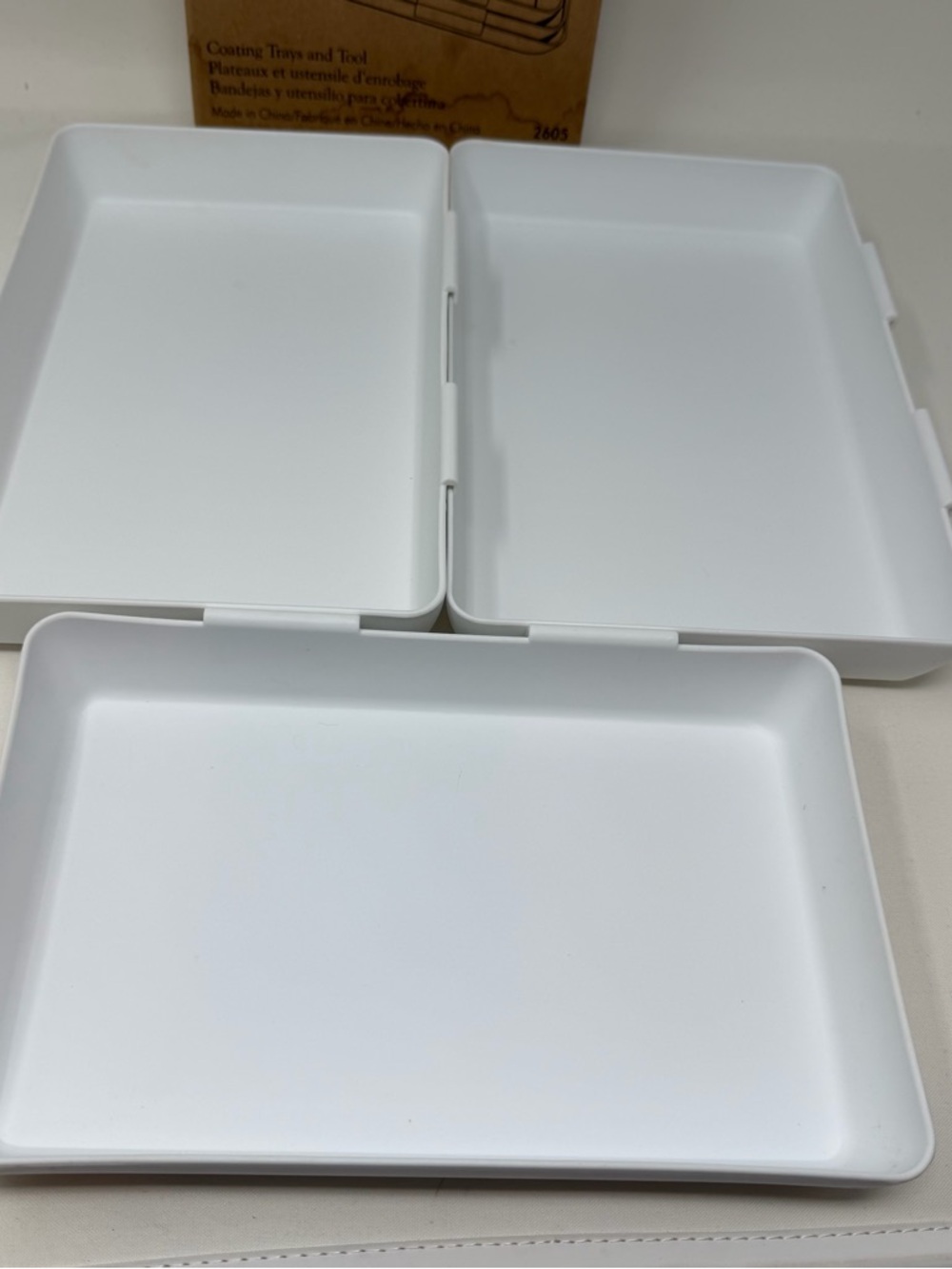 NEW PAMPERED CHEF COATING TRAYS - Picture 3 of 10